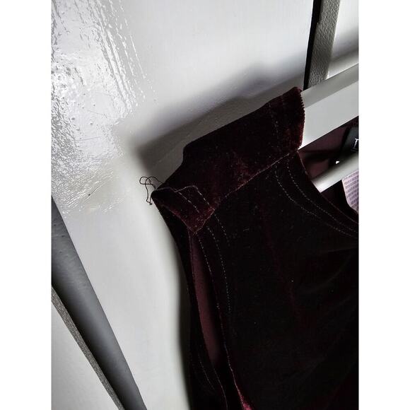 Danielle Casey Purple Witchy Sleeveless Velvet Dress 12 Whimsigoth Vamp Goth - Picture 8 of 8